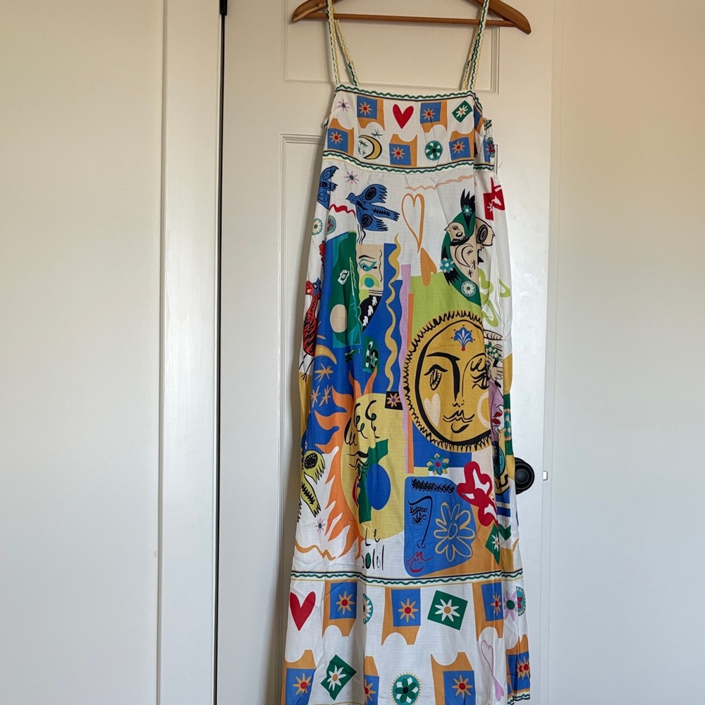 Colorful Maxi Dress with Abstract Print